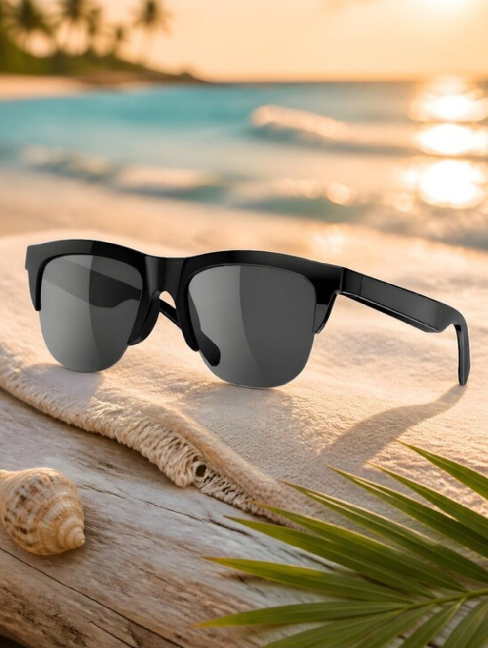 NWT DMES Smart Audio Sunglasses Bluetooth Open Ear Calls Translation Black - Picture 7 of 17